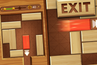 EXIT : unblock red wood block img